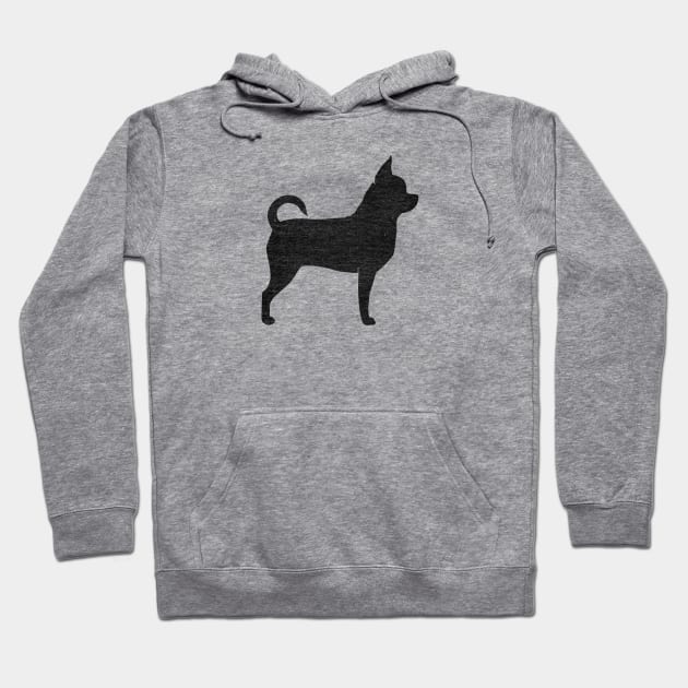 Chihuahua Silhouette Hoodie by Coffee Squirrel